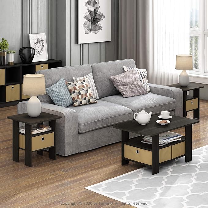 Furinno Andrey Coffee Table, Small Modern Center Table