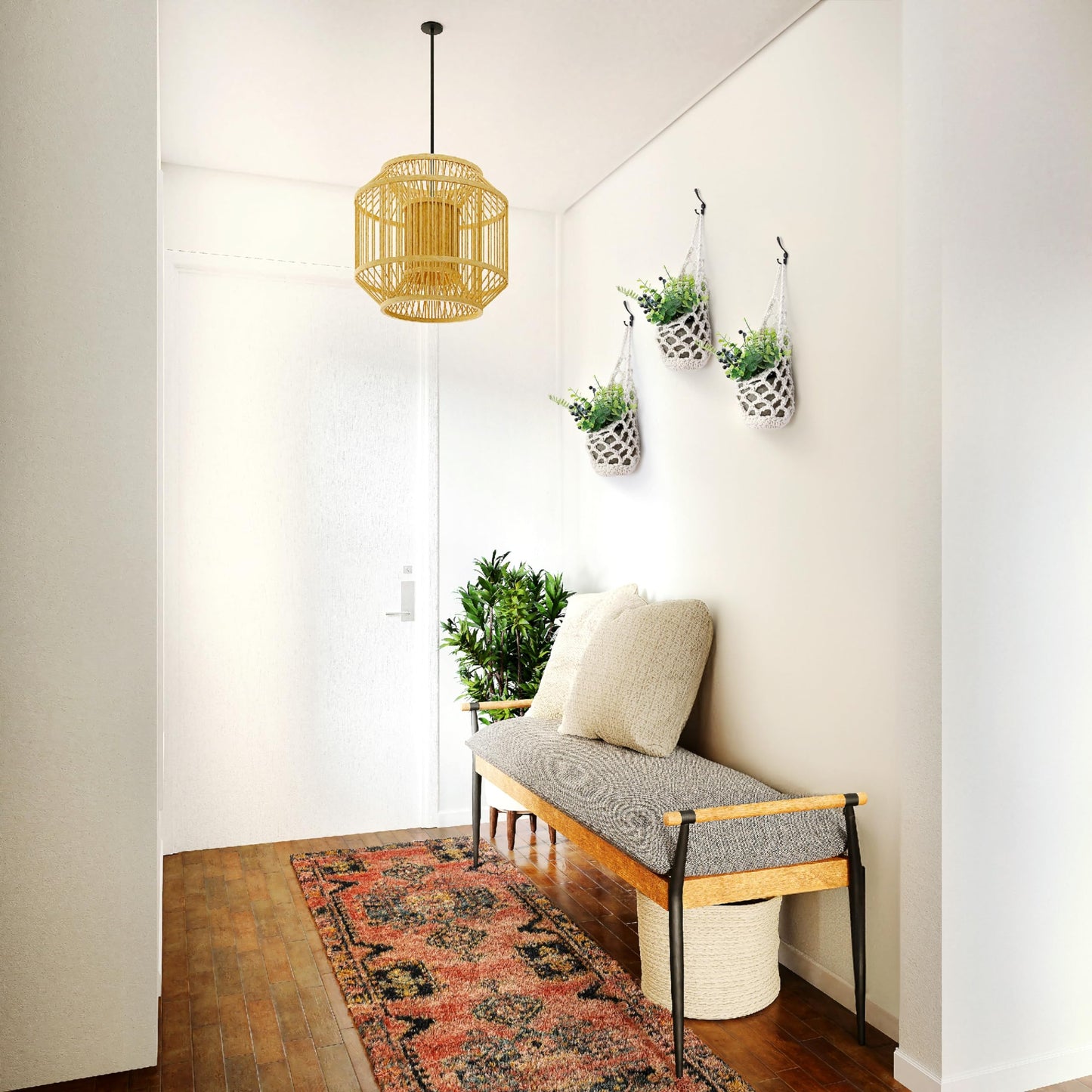 Shineloha 3 Packs Hanging Planters for Indoor Plants up to 4 in., Wall Plant Holder | Plant Hanger Indoor, Wall Planters for Indoor Plants, Hanging Plant (3PK, for 4 inch Pot)