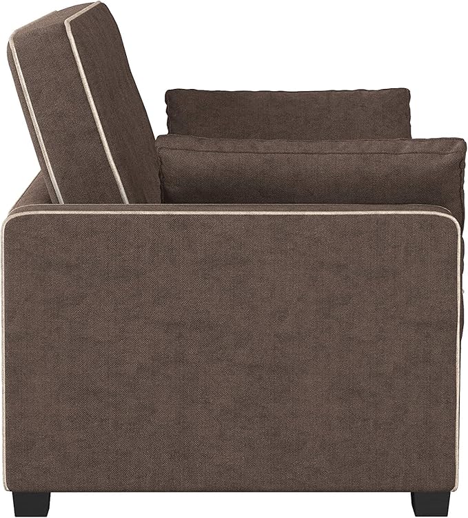 Serta Ainsley 72.6" Convertible Sleeper Sofa, Queen Size, Dreamcoil Comfort