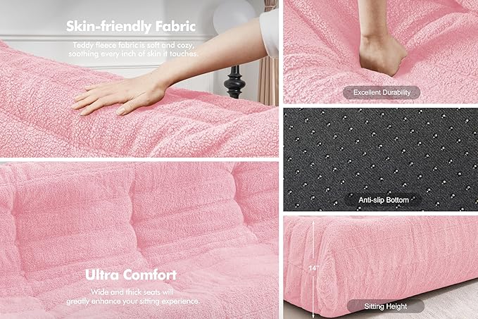 Bean Bag 3-Seater Chair Big Sofa Beanbag Chair