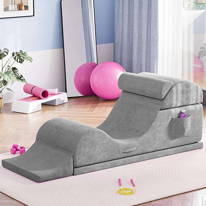 Convertible Yoga Chair for Adults, Ergonomic Foam Lounge