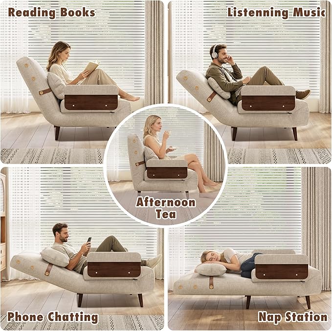 JASIWAY Convertible Sleeper Chair Bed