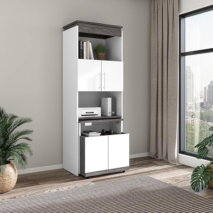 Bestar Orion 30W Tall Storage Cabinet