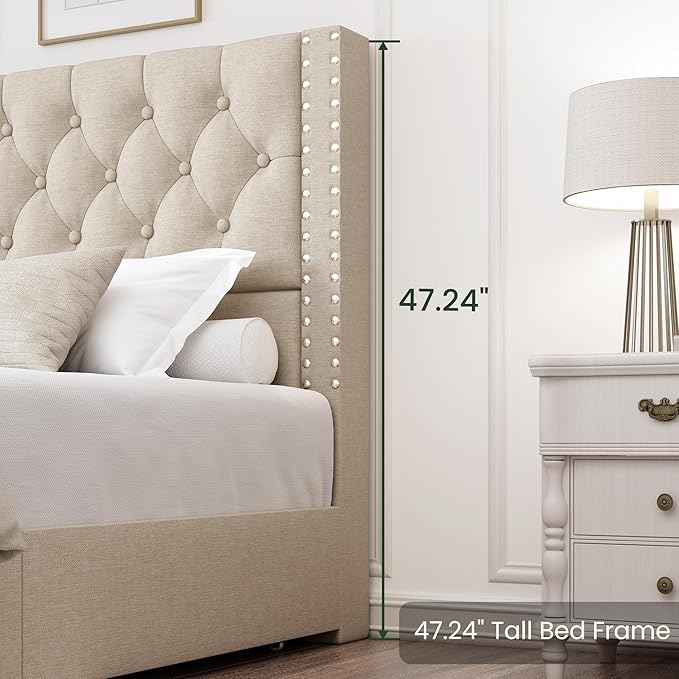 LARMACE King Size Bed Frame