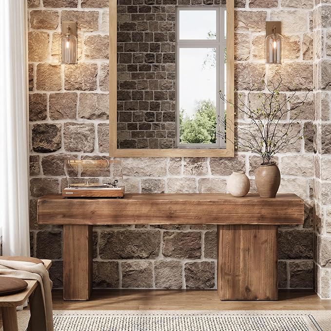 Thickened Solid Wood Bench, Heavy Duty Dining Bench