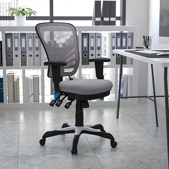 Flash Furniture Nicholas Mid-Back Swivel Office and Gaming Chair, Ergonomic