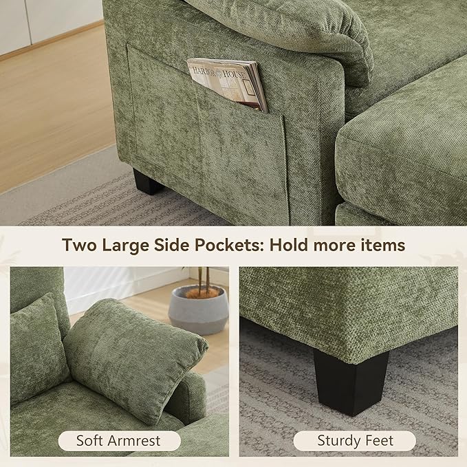 WUTUTUEE 57.5" Oversized Chaise Lounge