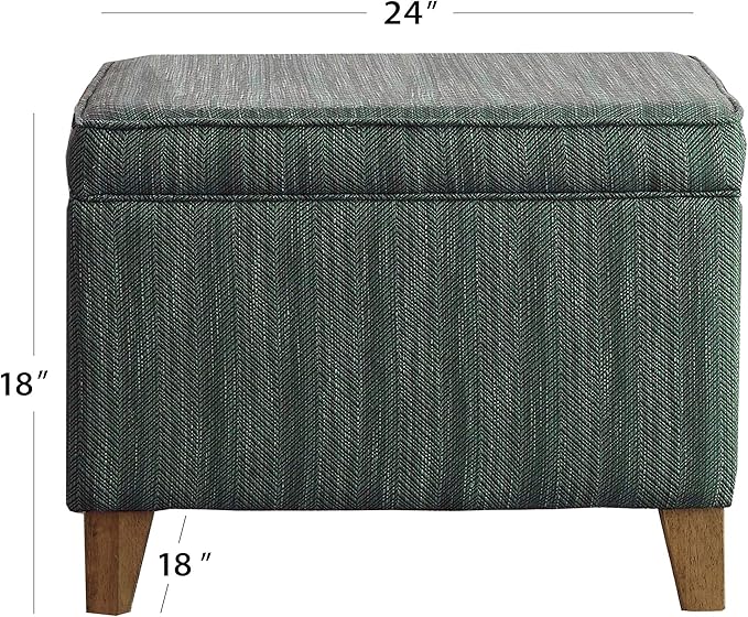 Homepop Home Decor | Medium Square Storage Ottoman