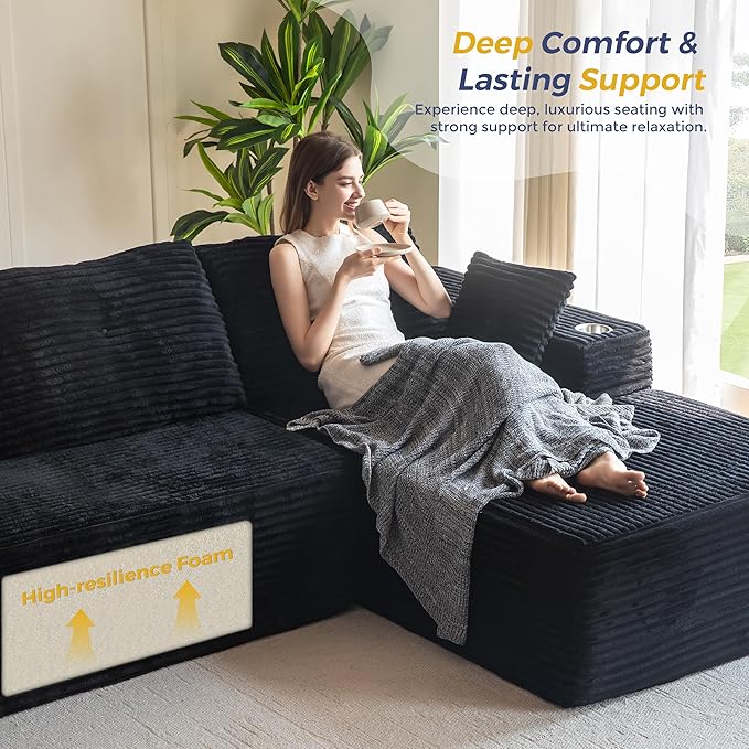 MAXYOYO 104" Modular Sectional Couch