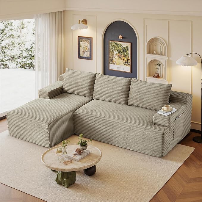 96" Sectional Couches for Living Room Cloud Couch Sofa
