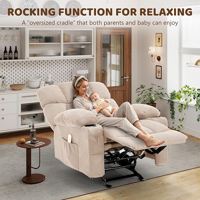 Massage Rocking Recliner Chair, Ergonomic Recliners Sofa