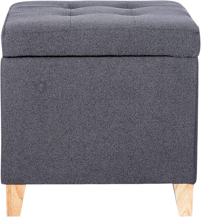 Adeco Storage Ottoman Bench
