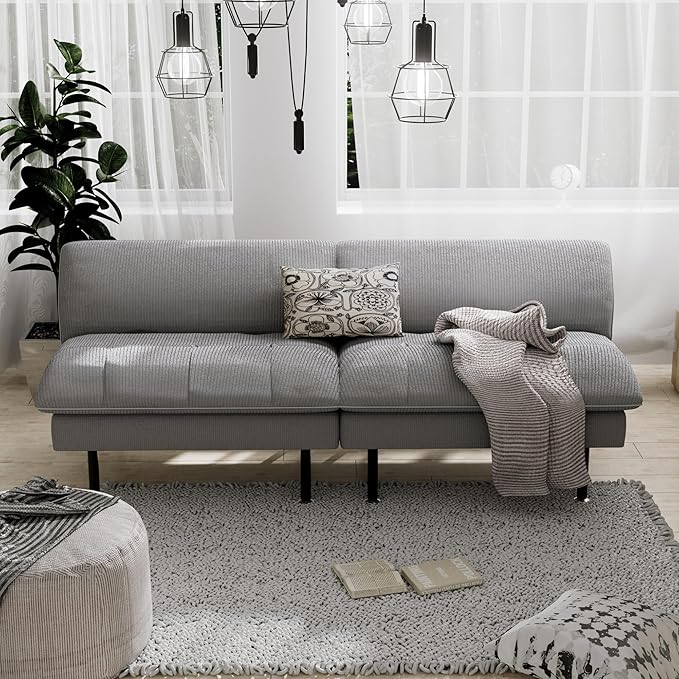 Ribilake 70" Futon Sofa Bed, 4 in 1 Multi-Function Couch Sleeper