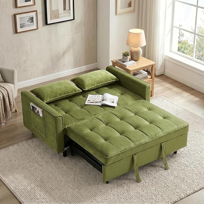 3 in 1 Convertible Sofa Bed, Loveseat Sleeper Sofa