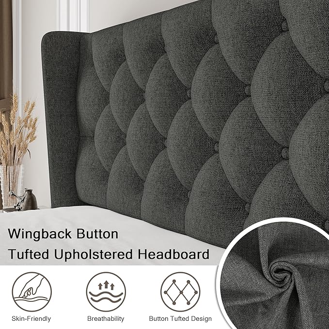 Einhomn Queen Size Platform Bed Frame