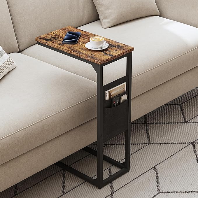 TUTOTAK C Shaped End Table, Side Table