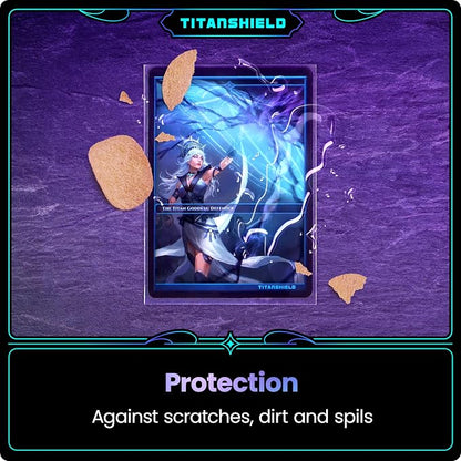 TitanShield Premium Card Sleeves | Compatible with Pokemon, One Piece, Lorcana, Flesh & Blood, & Magic The Gathering MTG | (150 Sleeves - Standard) (1, Clear, Standard | 66x91mm)