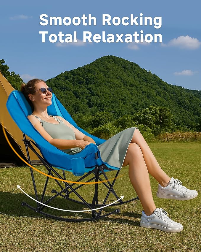 Slsy Oversized Rocking Camping Chair