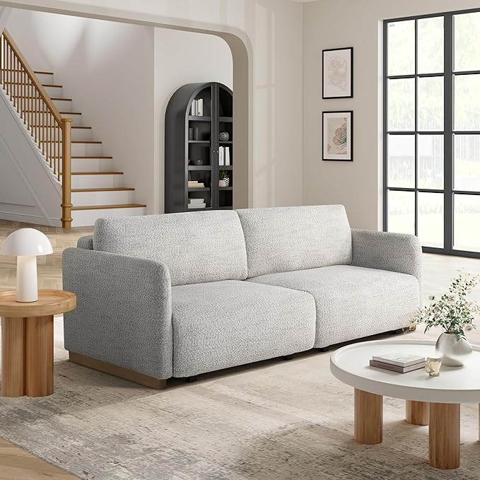 Serta Vail 86" Convertible Sleeper Sofa, Queen Size, Wall-Hugging Dreamglide