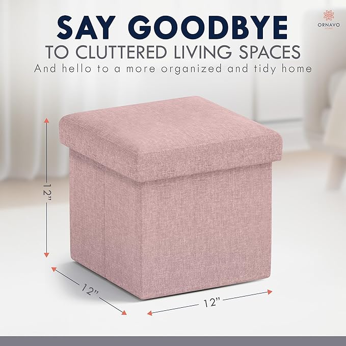 Ornavo Home Small Storage Ottoman,