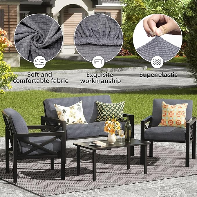Outdoor Cushion Covers Set, Replacement