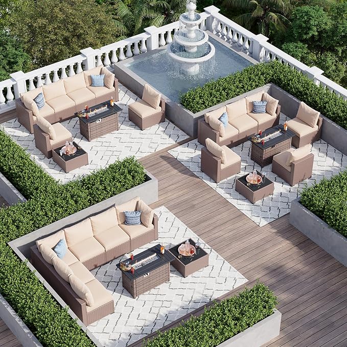 Aoxun 8 Piece Patio Furniture Set