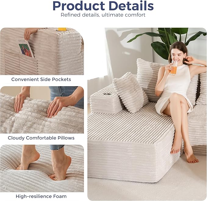 MAXYOYO Modular Sectional Couch