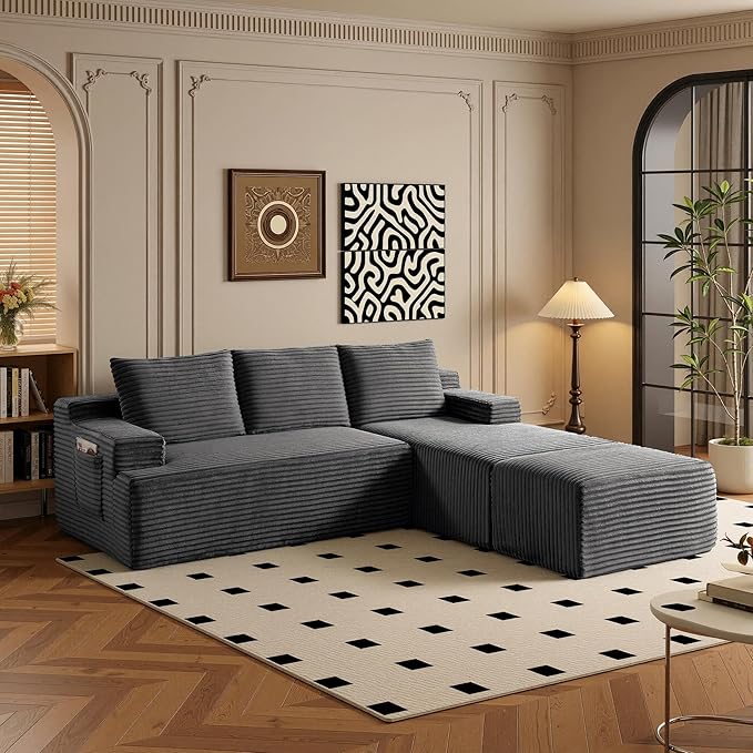 96" Sectional Couches for Living Room Cloud Couch Sofa
