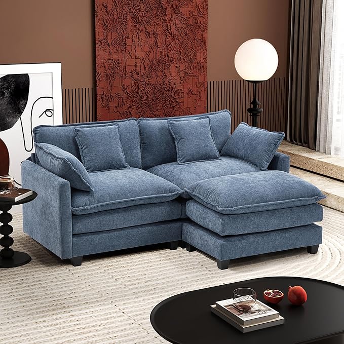 Ihanherry 77" L Shaped Modern Sofa Modular Sectional Cloud Couch