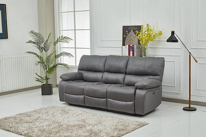 Betsy Furniture Microfiber Reclining Sofa Couch Set Living Room Set 8007