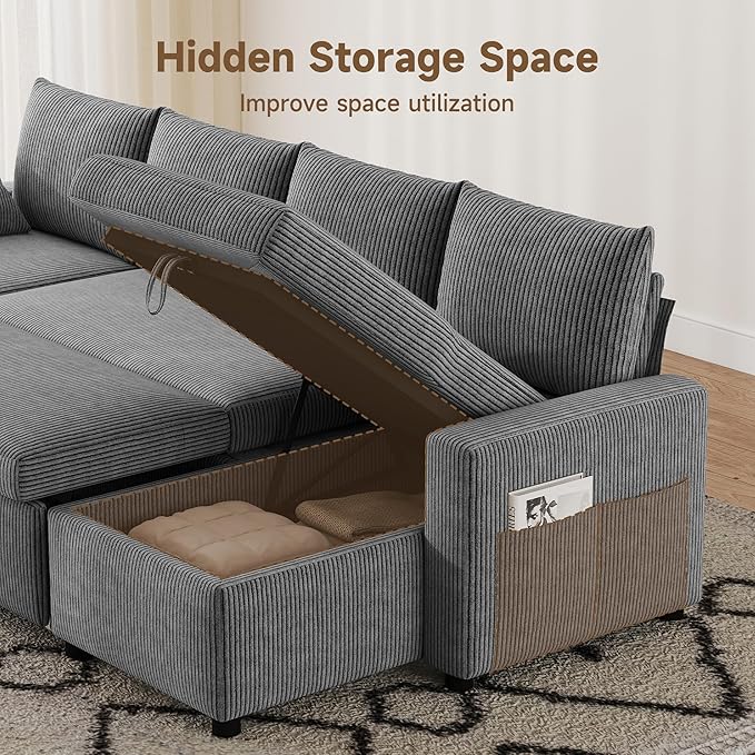 Sofa Bed, Apartment and Sunroom, Dark Gray