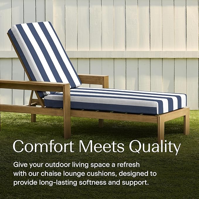 Honeycomb Outdoor Chaise Lounge Cushion
