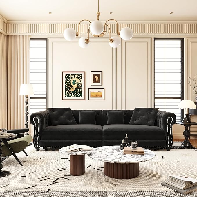 89" Velvet Convertible Sofa Bed Couch