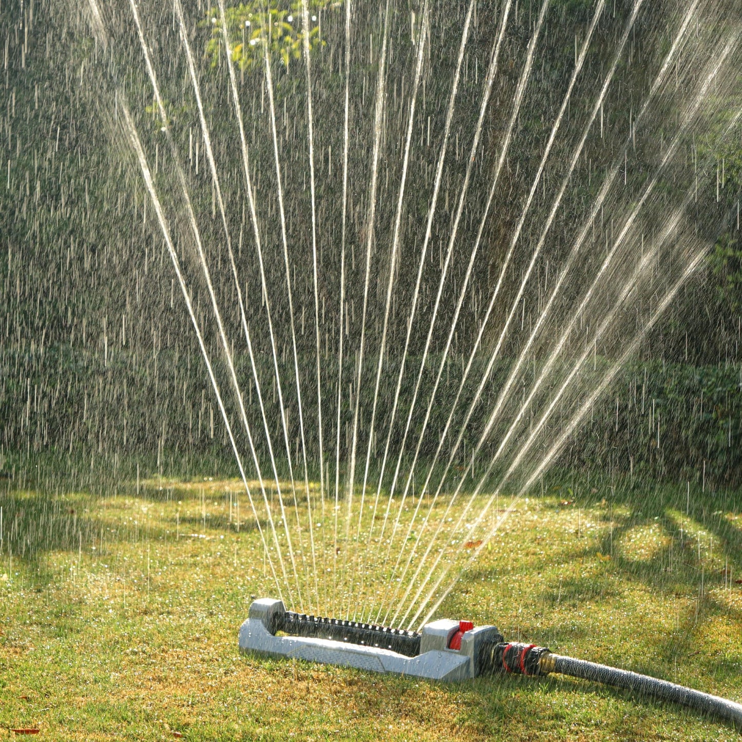 Eden 94110 Heavy-Duty Metal Oscillating Sprinkler | Covers Up to 3,315 sq. ft.,18 Precision Nozzles,Adjustable Range,Turbo Drive Motor,Quick Connect Bundle,(Pack of 12)
