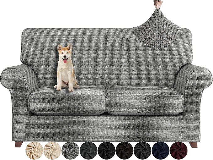 ZNSAYOTX 3 Piece Loveseat Covers