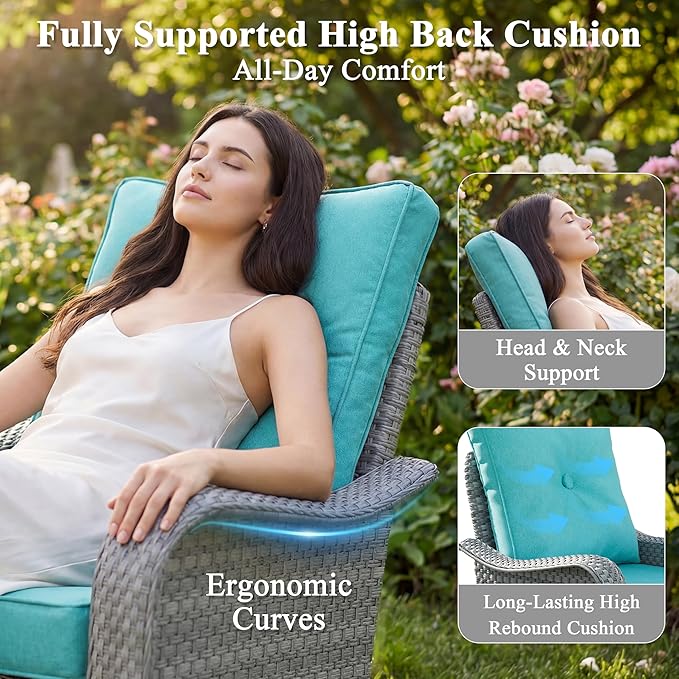 2-Seat Modern Patio Furniture Set