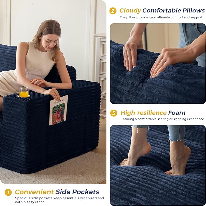 MAXYOYO 104" Modular Sectional Couch