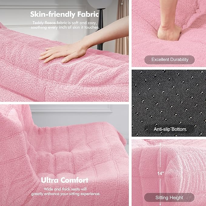 Bean Bag Loveseat Chair Big Sofa Beanbag Chair