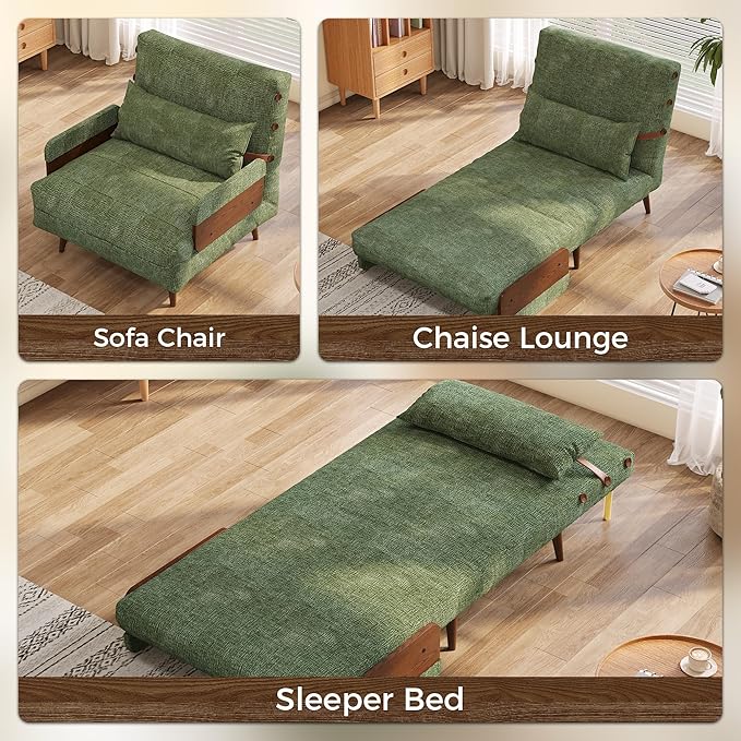 JASIWAY Convertible Sleeper Chair Bed