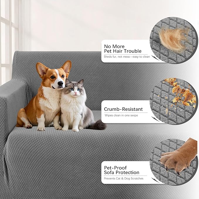 Arfntevss Stretch Sectional Couch Covers L Shaped Corner Sectional Sofa Cover