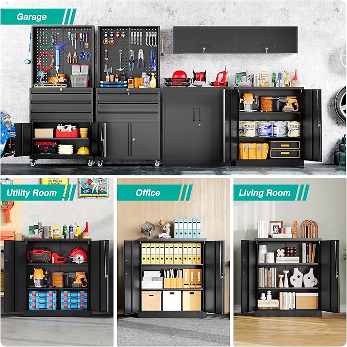 SISESOL 36 inch Metal Storage Cabinet