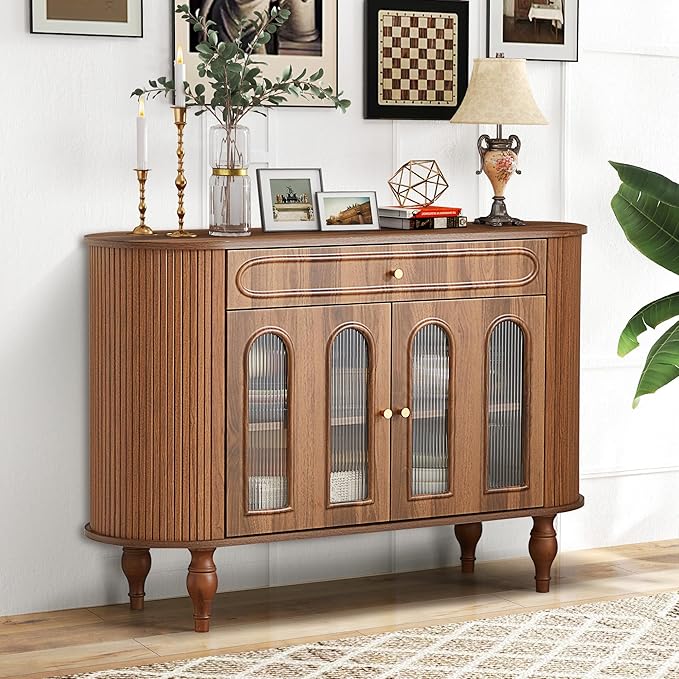 XUZENEST 47'' Fluted Sideboard Buffer Cabinet