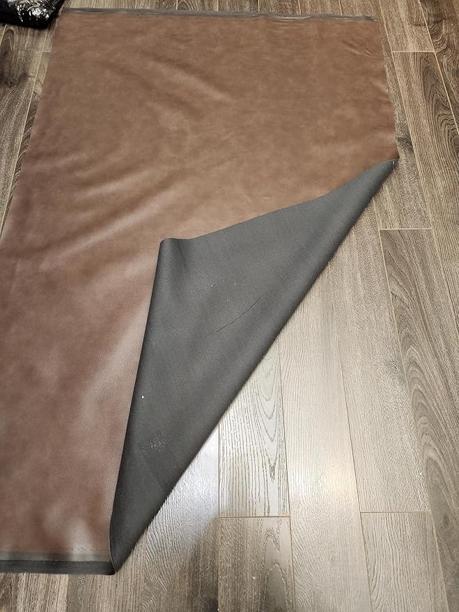 NAT Leathers | Cacao Brown Pebblegrain Soft Faux Vegan Leather PU | 4 Yards Cut