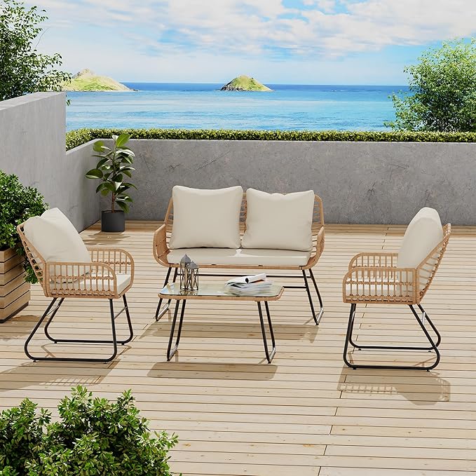 LEX CRAFT 4-Piece Outdoor Patio Furniture Set