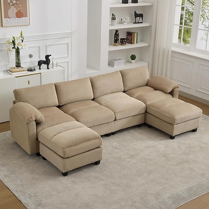 114'' U-Shaped Sectional Couch