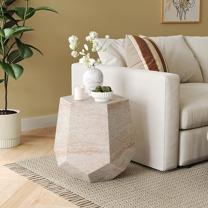 Christopher Knight Home Jayme 18.75" Indoor Outdoor Hexagonal Accent Side Table