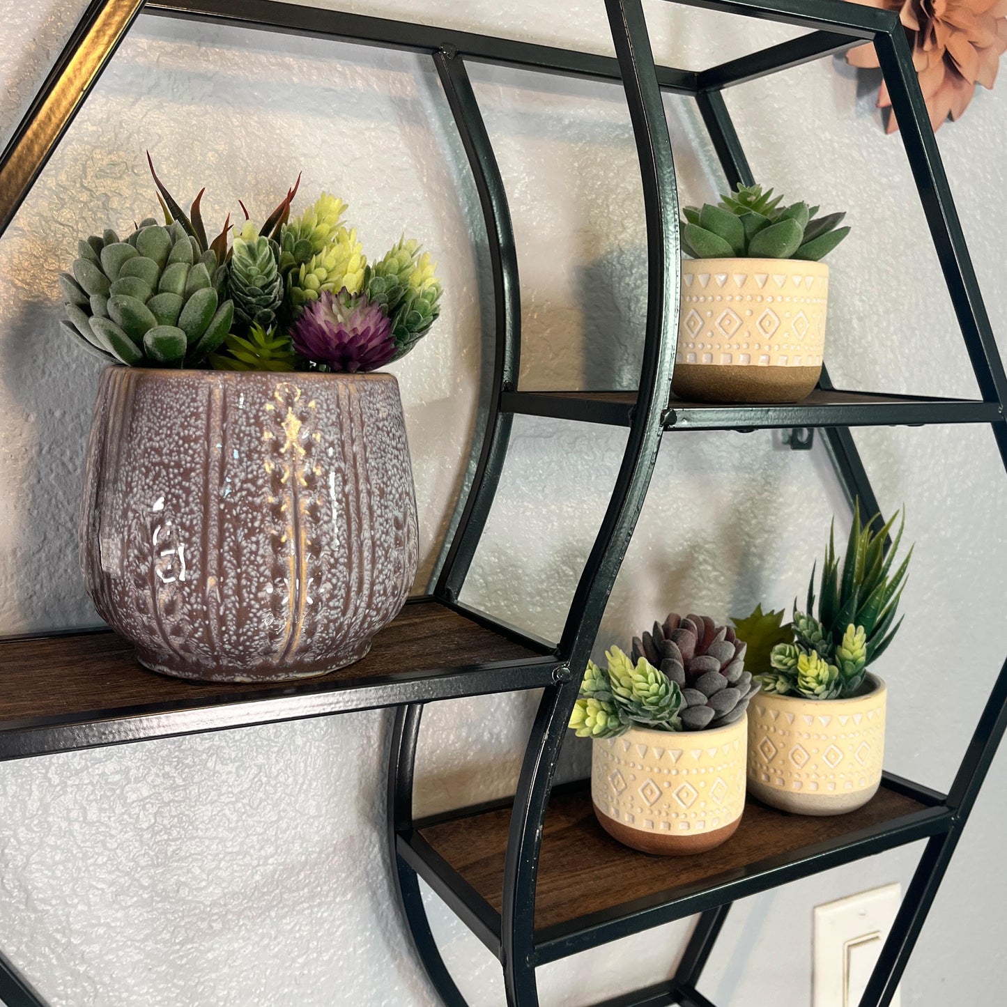Admired by Nature 4.5" Ceramic Flower Planter Decorative Pot for Indoor Plant Succulent Home Décor, Lavender
