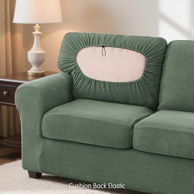 SUBRTEX 5 Pieces Stretch Sofa Slipcover Sets Couch Cover Sets Backrest Cushion