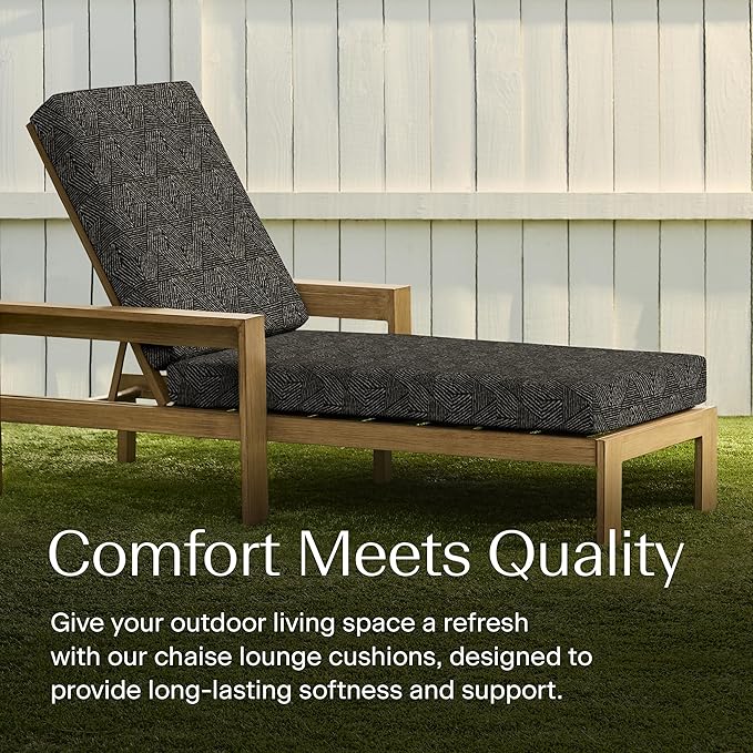 Honeycomb Outdoor Chaise Lounge Cushion
