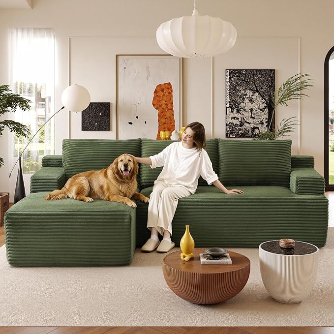 96" Sectional Couches for Living Room Cloud Couch Sofa